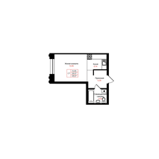 Квартира 28,1 м², студия - изображение 2