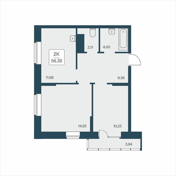 39,9 м², 1-комнатная квартира 10 090 000 ₽ - изображение 43