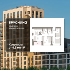 Квартира 54,5 м², 2-комнатная - изображение 1