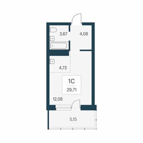 Квартира 29,7 м², студия - изображение 1