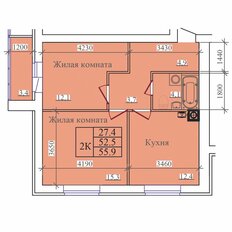Квартира 55,9 м², 2-комнатная - изображение 2