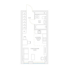 Квартира 28,1 м², студия - изображение 2