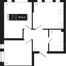 Квартира 49,8 м², 2-комнатная - изображение 4