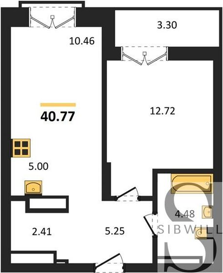 38 м², 1-комнатная квартира 7 580 000 ₽ - изображение 48