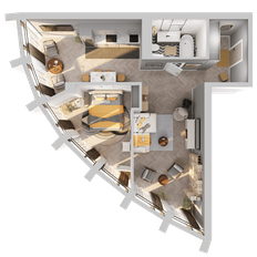 Квартира 63,6 м², 2-комнатная - изображение 4