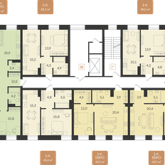 Квартира 38 м², 1-комнатная - изображение 2