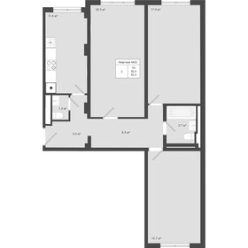 Квартира 82,4 м², 3-комнатная - изображение 1