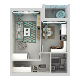 Квартира 40,4 м², 1-комнатная - изображение 2