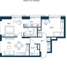 Квартира 64,8 м², 2-комнатная - изображение 2