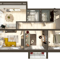 Квартира 89 м², 3-комнатная - изображение 2