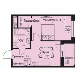 Квартира 31,5 м², 1-комнатная - изображение 1