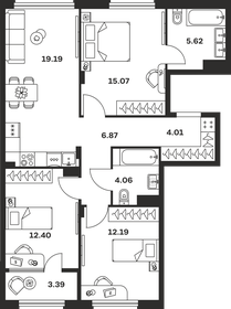 Квартира 82,8 м², 3-комнатная - изображение 1