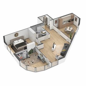 Квартира 241,3 м², 3-комнатные - изображение 1