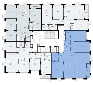 Квартира 125,7 м², 5-комнатная - изображение 1
