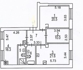Квартира 88 м², 3-комнатная - изображение 2
