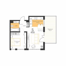 Квартира 47,5 м², 1-комнатная - изображение 1