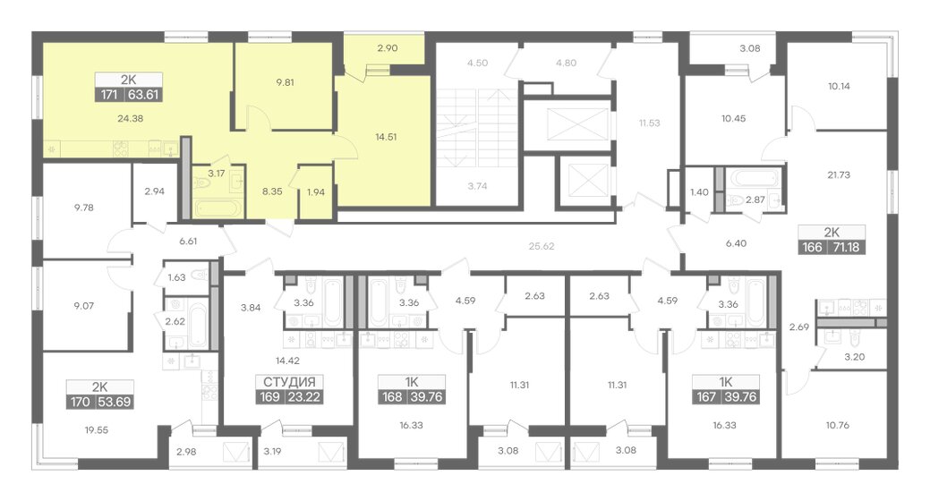 86,9 м², 3-комнатная квартира 11 500 000 ₽ - изображение 115