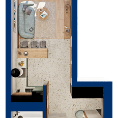 Квартира 38,1 м², студия - изображение 2