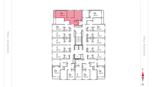 Квартира 54 м², 2-комнатная - изображение 2