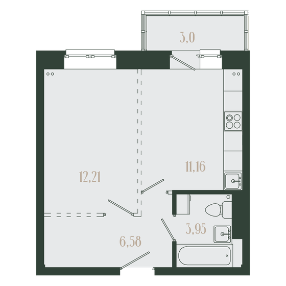59,8 м², 2-комнатная квартира 4 050 000 ₽ - изображение 69