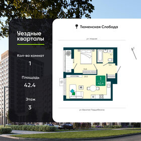 Квартира 42,4 м², 1-комнатная - изображение 1