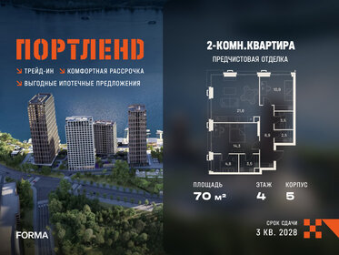 Квартира 70 м², 2-комнатная - изображение 1