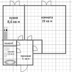 Квартира 39 м², 1-комнатная - изображение 2