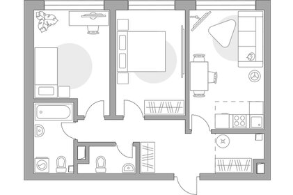 Квартира 62,9 м², 3-комнатная - изображение 1