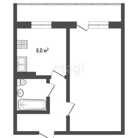 Квартира 34,6 м², 1-комнатная - изображение 1