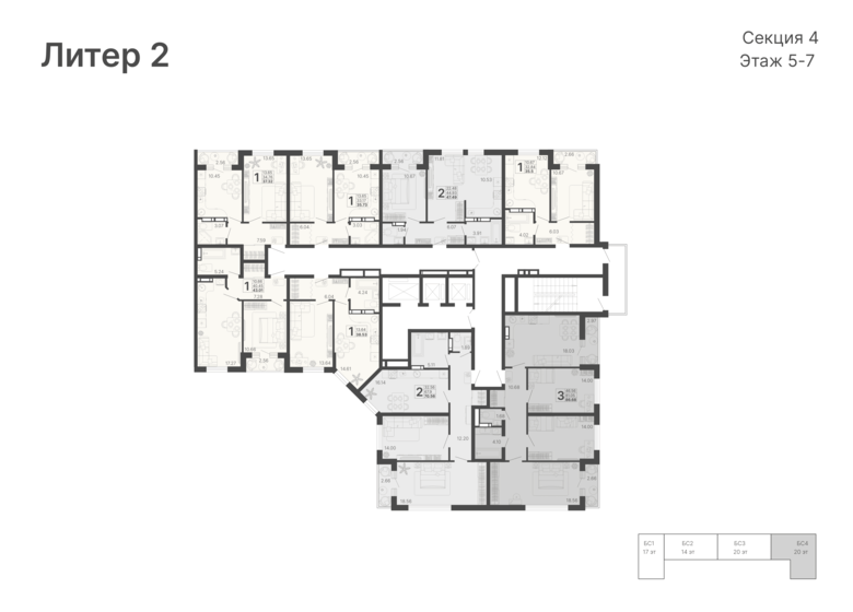 88,5 м², 2-комнатная квартира 21 500 000 ₽ - изображение 62
