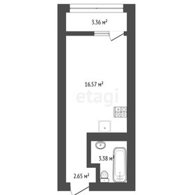 Квартира 22,6 м², студия - изображение 1