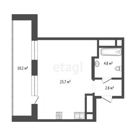 Квартира 33,3 м², 1-комнатная - изображение 1