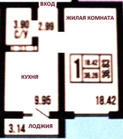 Квартира 36,8 м², 1-комнатная - изображение 1