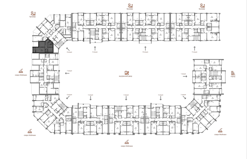 86,5 м², 3-комнатная квартира 17 292 000 ₽ - изображение 21