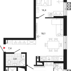 Квартира 63,2 м², 2-комнатная - изображение 3
