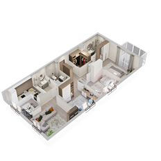 Квартира 85,9 м², 3-комнатная - изображение 4