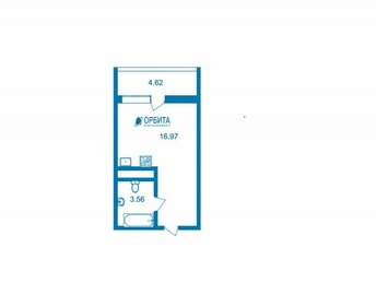 Квартира 20,6 м², студия - изображение 1