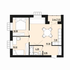 Квартира 58,4 м², 3-комнатная - изображение 4