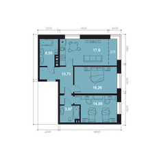 Квартира 73,4 м², 3-комнатная - изображение 3