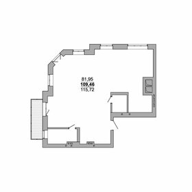 Квартира 115,7 м², 3-комнатная - изображение 1