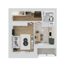 Квартира 36,9 м², 1-комнатная - изображение 2