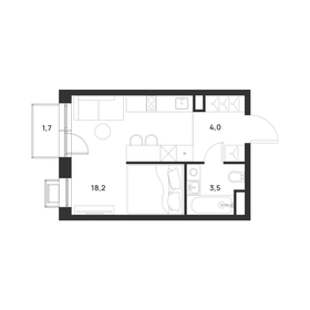 Квартира 26,2 м², студия - изображение 2