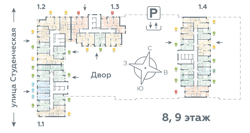 59,1 м², 3-комнатная квартира 8 890 000 ₽ - изображение 5