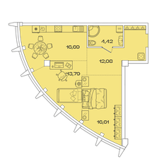 Квартира 63,6 м², 2-комнатная - изображение 3