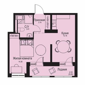 Квартира 35,6 м², 1-комнатная - изображение 1