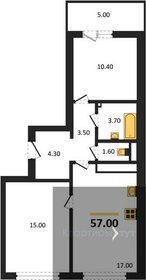 Квартира 57 м², 2-комнатная - изображение 1