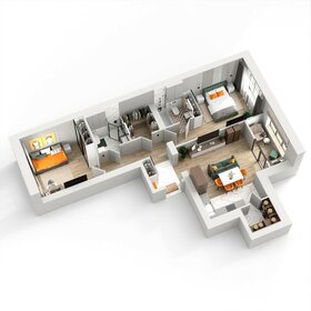 Квартира 74,9 м², 2-комнатная - изображение 2