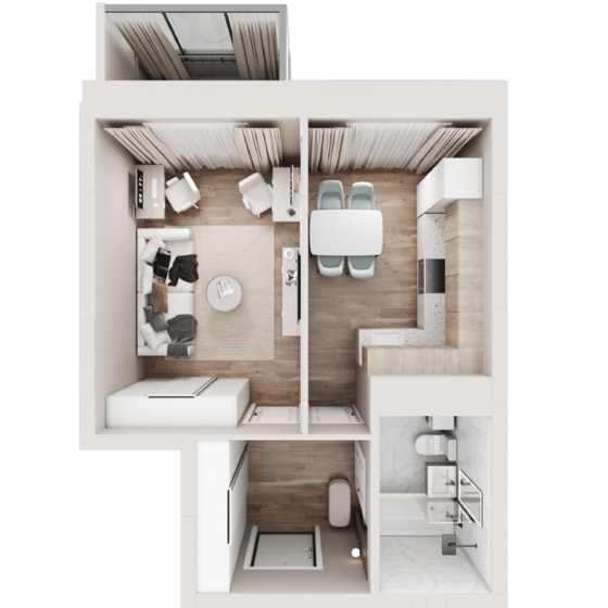 35,3 м², 1-комнатная квартира 4 379 636 ₽ - изображение 18