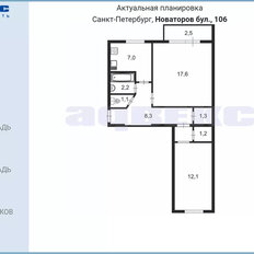 Квартира 51 м², 2-комнатная - изображение 2