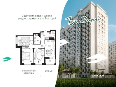 Квартира 77,2 м², 3-комнатная - изображение 1
